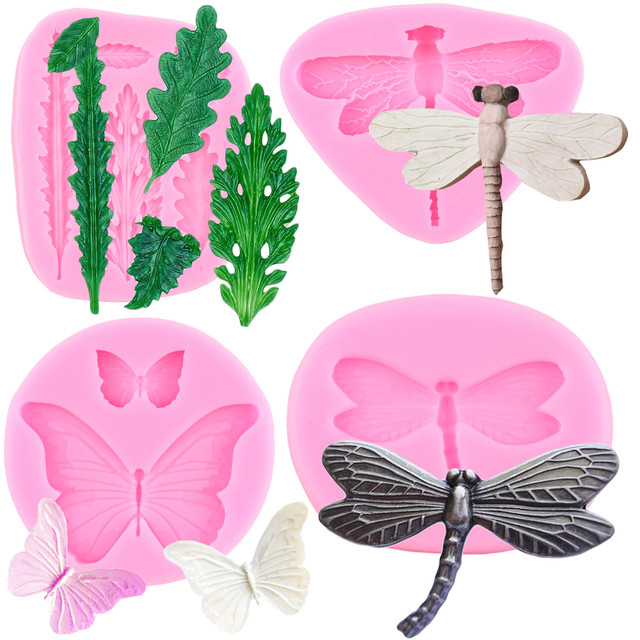 Dragonfly Silicone Mold Butterfly Molds Fondant Resin Art Mold Candy  Chocolate Mould Cake Decoration Pastry Kitchen Baking - AliExpress